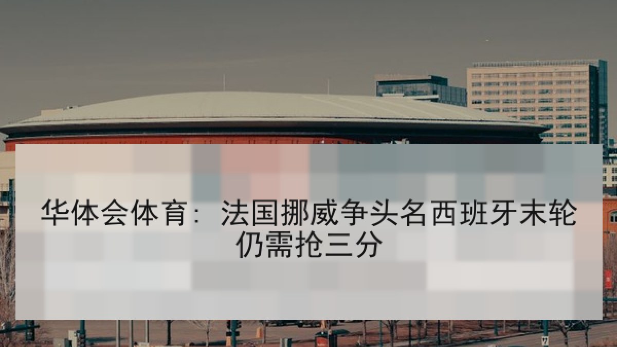 华体会体育: 法国挪威争头名西班牙末轮仍需抢三分